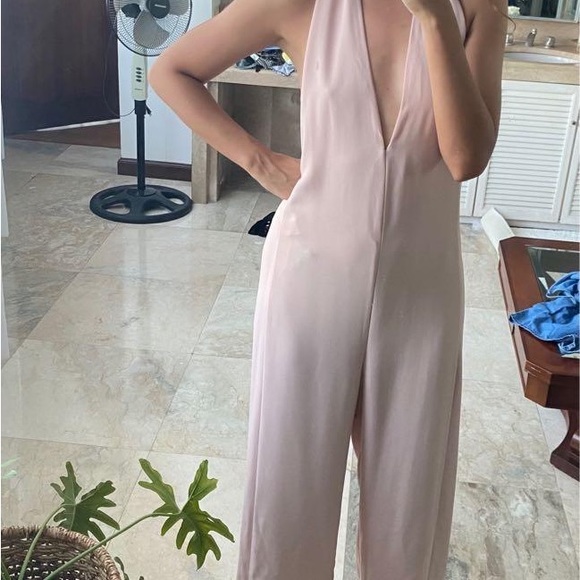 Zara Baby Powder Pink Halter jumpsuit - Picture 5 of 5